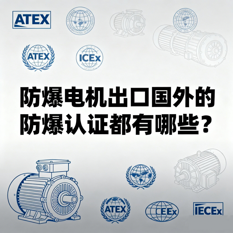 防爆電機出口國外的防爆認證都有哪些？