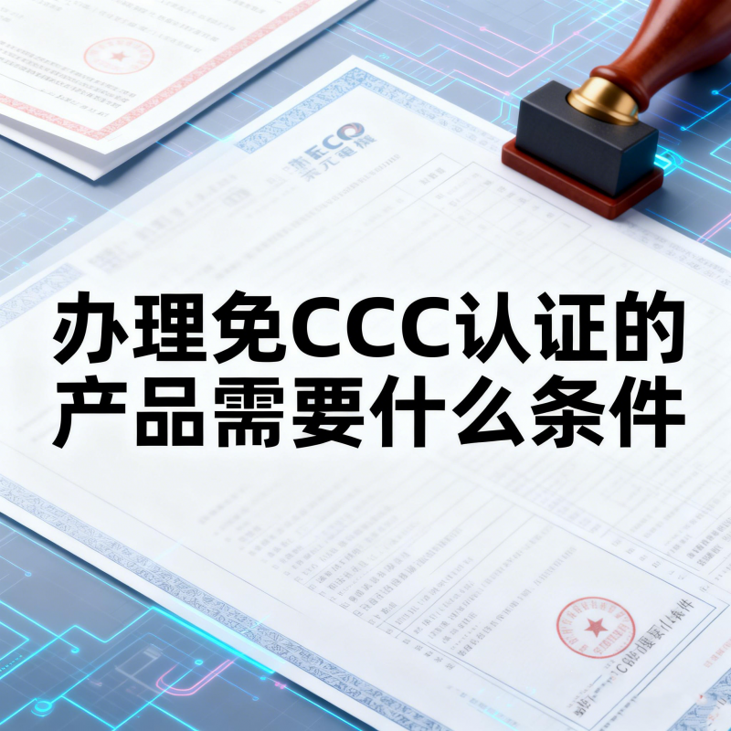 辦理免CCC認證的產品需要符合什么條件？
