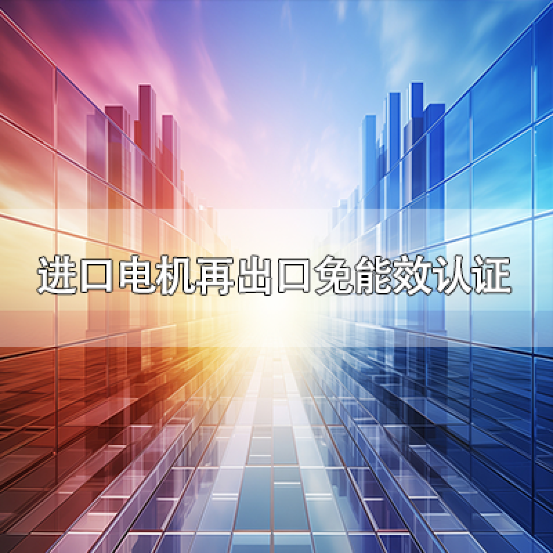 進口電機再出口可免能效認證